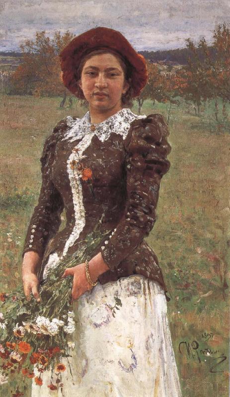 Ilya Repin Autumn France oil painting art